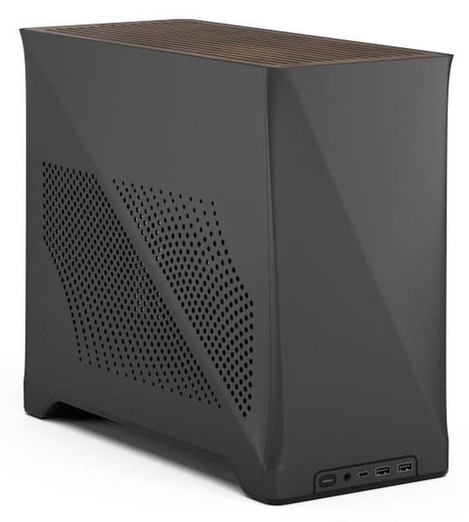 Era 2 Anthrazit PC-Gehäuse - m-ITX, 2 x 120-mm-Lüfter, USB 3.1 Typ-C, PCIe 4.0 Riser-Karte