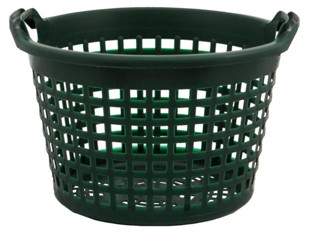 Zahradní koš 15 kg, zelený, kulatý Obrázek produktu 