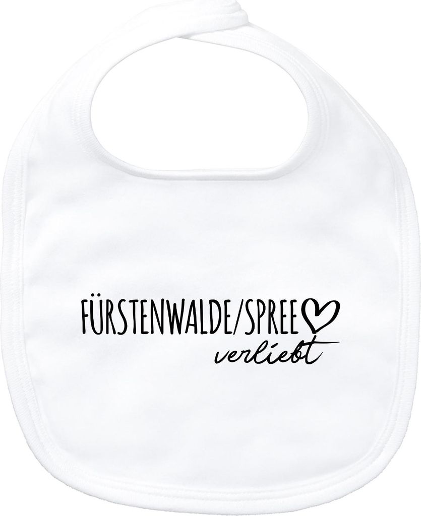 Huuraa Baby Lätzchen Fürstenwalde/Spree verliebt White Klettverschluss Baumwolle Latz Geschenkidee