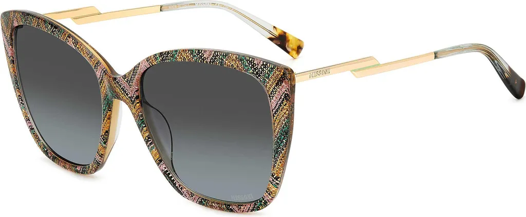 Lunettes de Soleil Missoni Femme pour Été et Vacances Rose Vert 0123/G/S