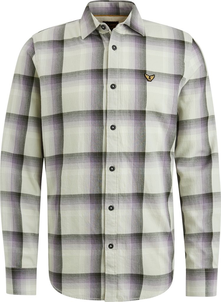 Long Sleeve Shirt Ctn Twill Check 9087 Mercury Größe XL Produktbild 