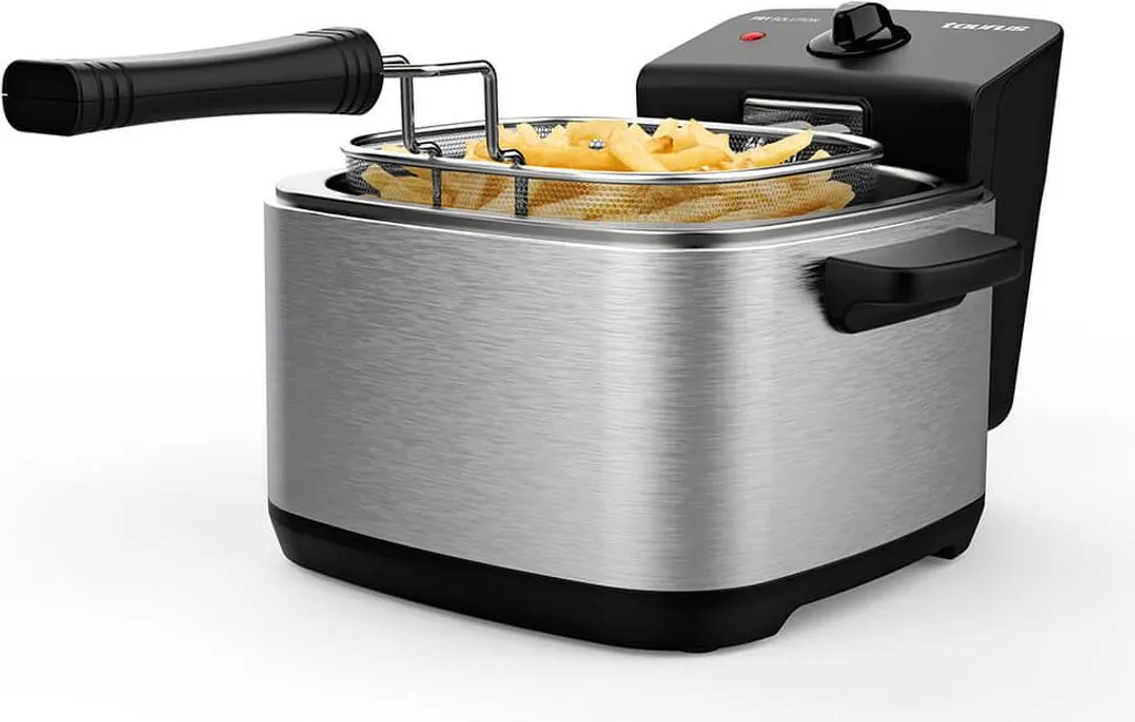 Friteuse Taurus DF1200 1,5 L Anti-Odeur Facile à Nettoyer Format Compact