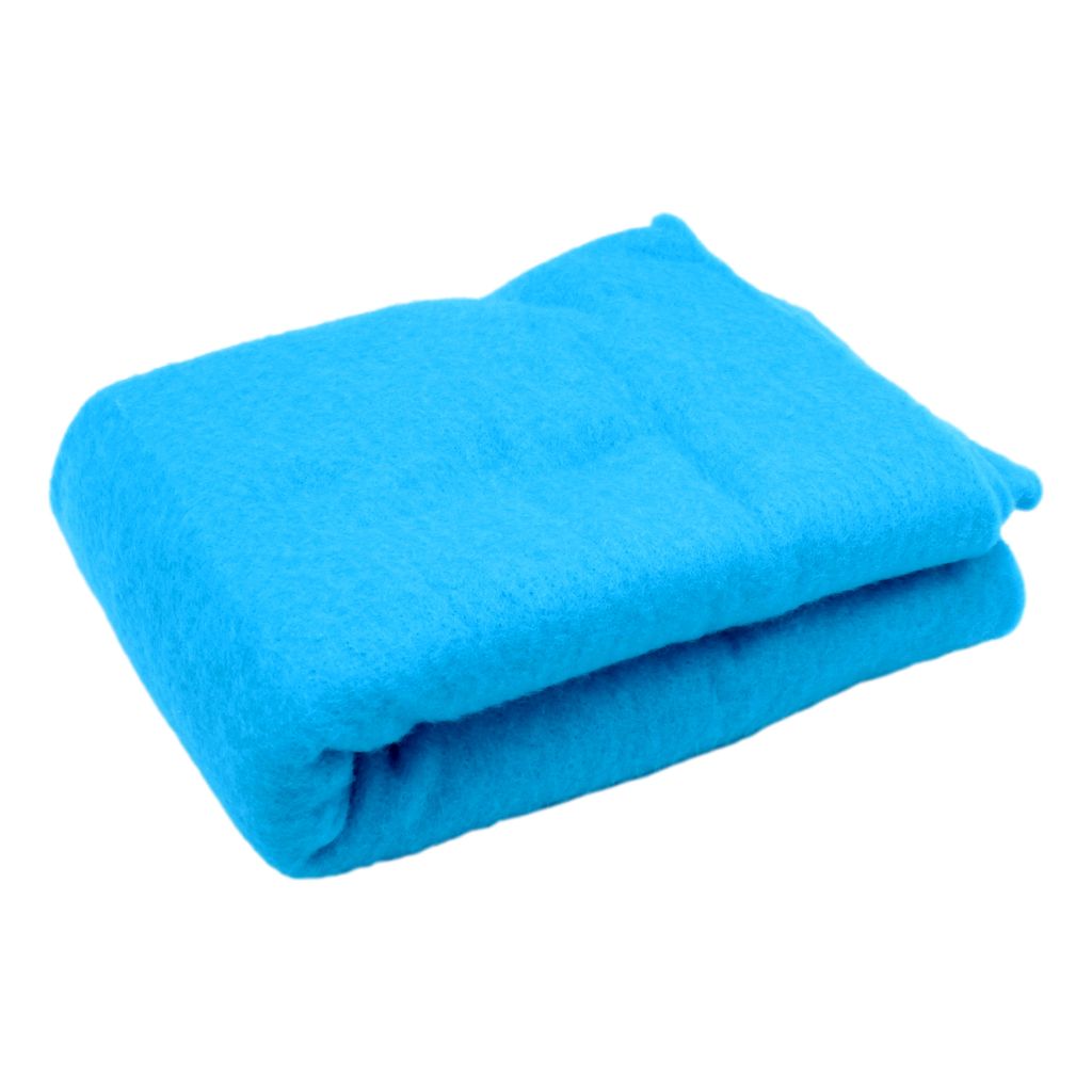 Vorfilz / Nadelfilz aus Wolle - Farbe Türkis - 50cm x 145cm Produktbild 