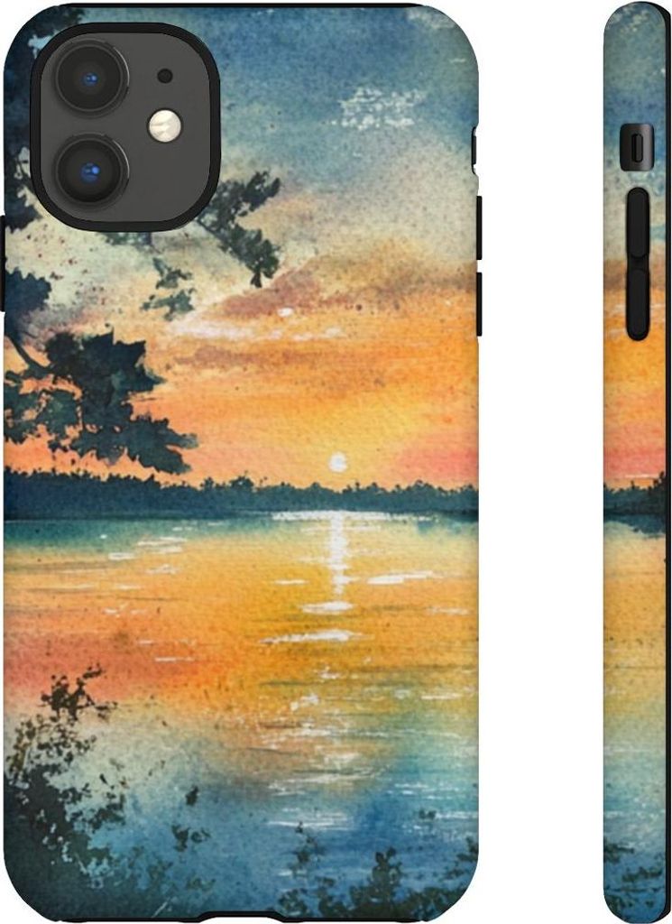 Segelboot bei Abenddämmerung – Hülle Kompatibel mit iPhone 11