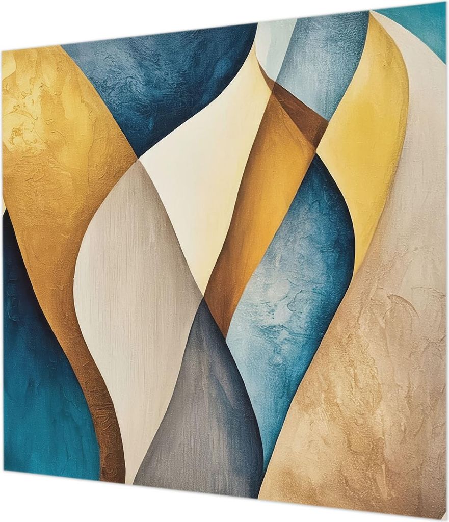Wandtapete - Dekorative Tapete für Wohnzimmer - Tapetenfolie für Wanddekoration - 250x250 cm - Wellenförmige Abstraktion