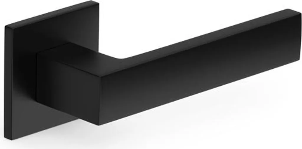 Poignée de porte moderne noire pour décoration intérieure contemporaine