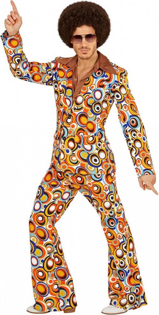 70er Jahre Bubbles Anzug als Herrenkostüm für Fasching Produktbild 