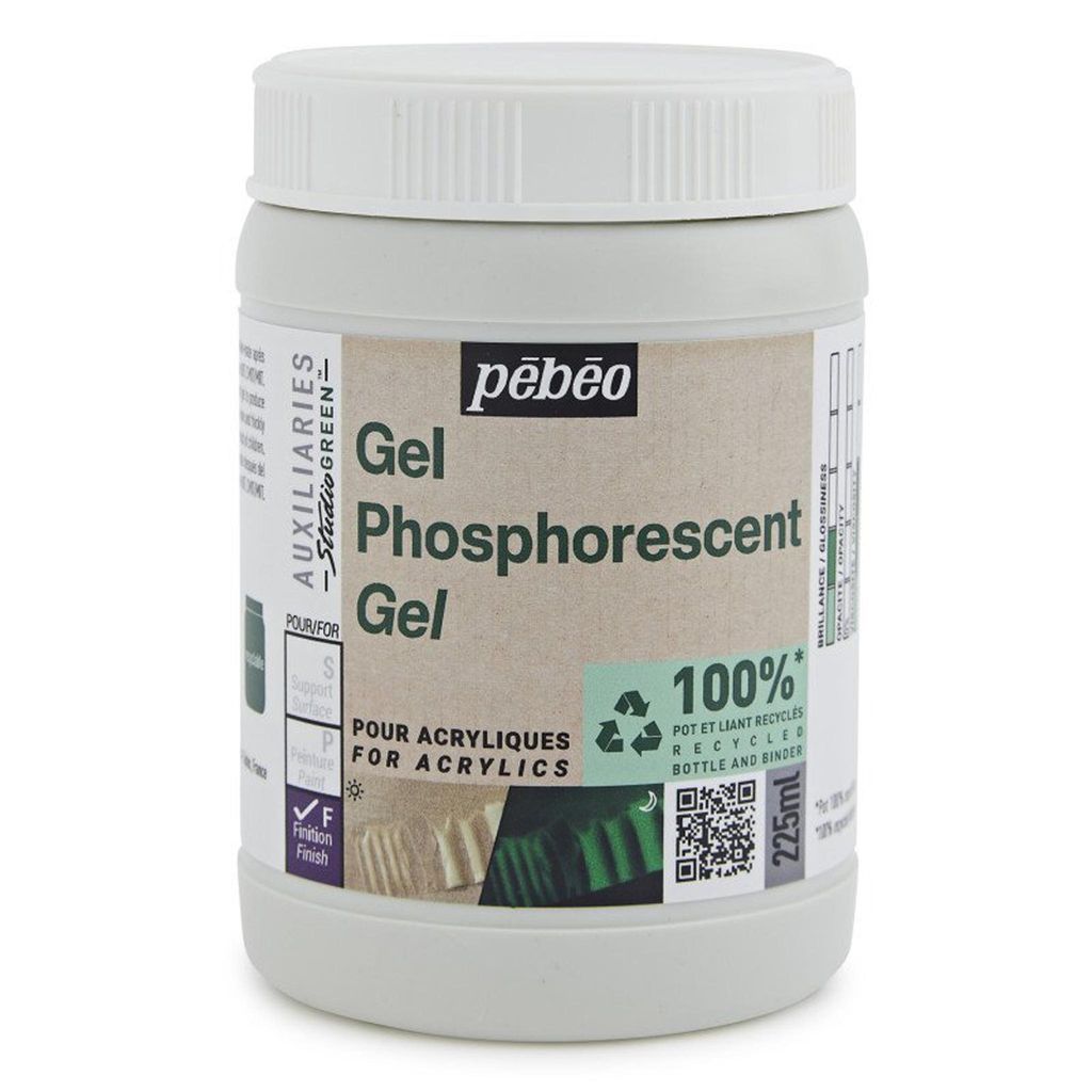 Pebeo Studio Green Phosphoreszierendes Gel 225 ml