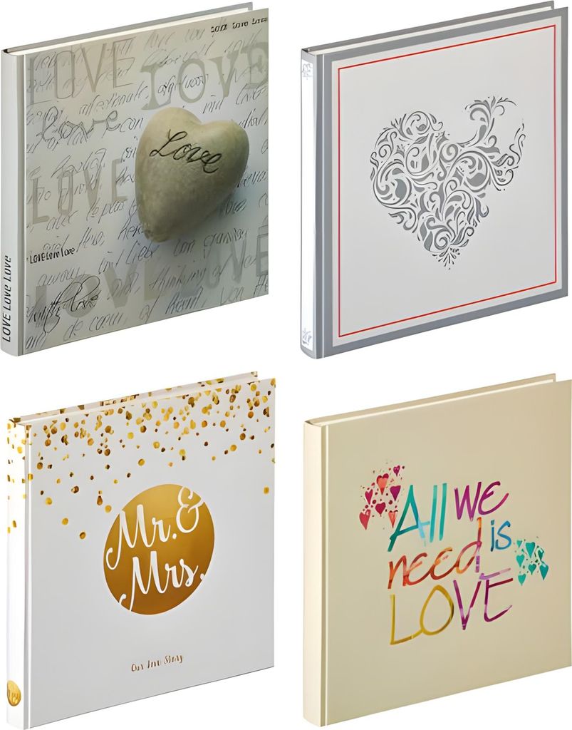 Hochzeitsalbum Composition 30x30 cm - 4 Designs sortiert 50 Seiten