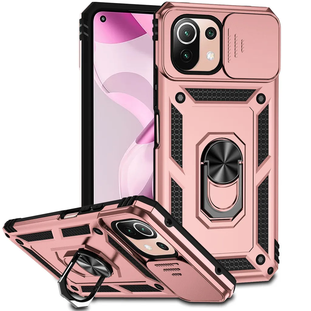 Custodia Rugged Xiaomi Mi 11 Lite 5G Rosa - Protezione Militare