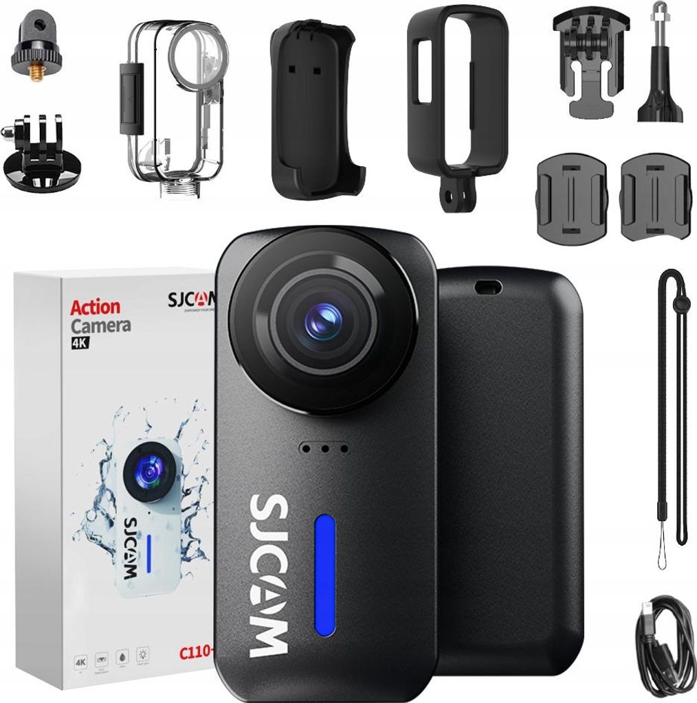 Kamera sportowa SJCAM C110 + Black 4K30FPS 20MP Wodoodporna Zdjęcie produktu 