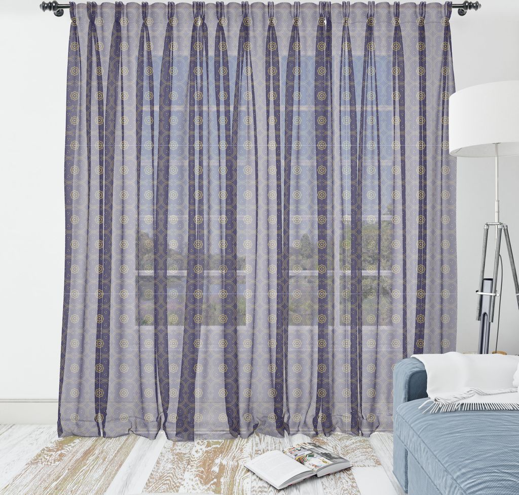 ABAKUHAUS orientalisch Wandteppich, Abstraktes Muster von Arching Dots Blumenmotive Altmodische Feels, Wohnzimmer Schlafzimmer seidiges Satin Wandt...