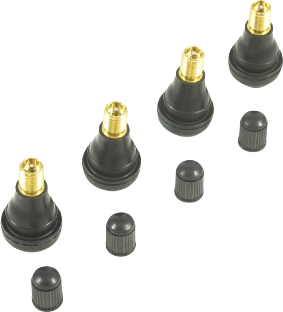 set di 4 valvole in gomma corte a scatto TR412 Immagine del prodotto 