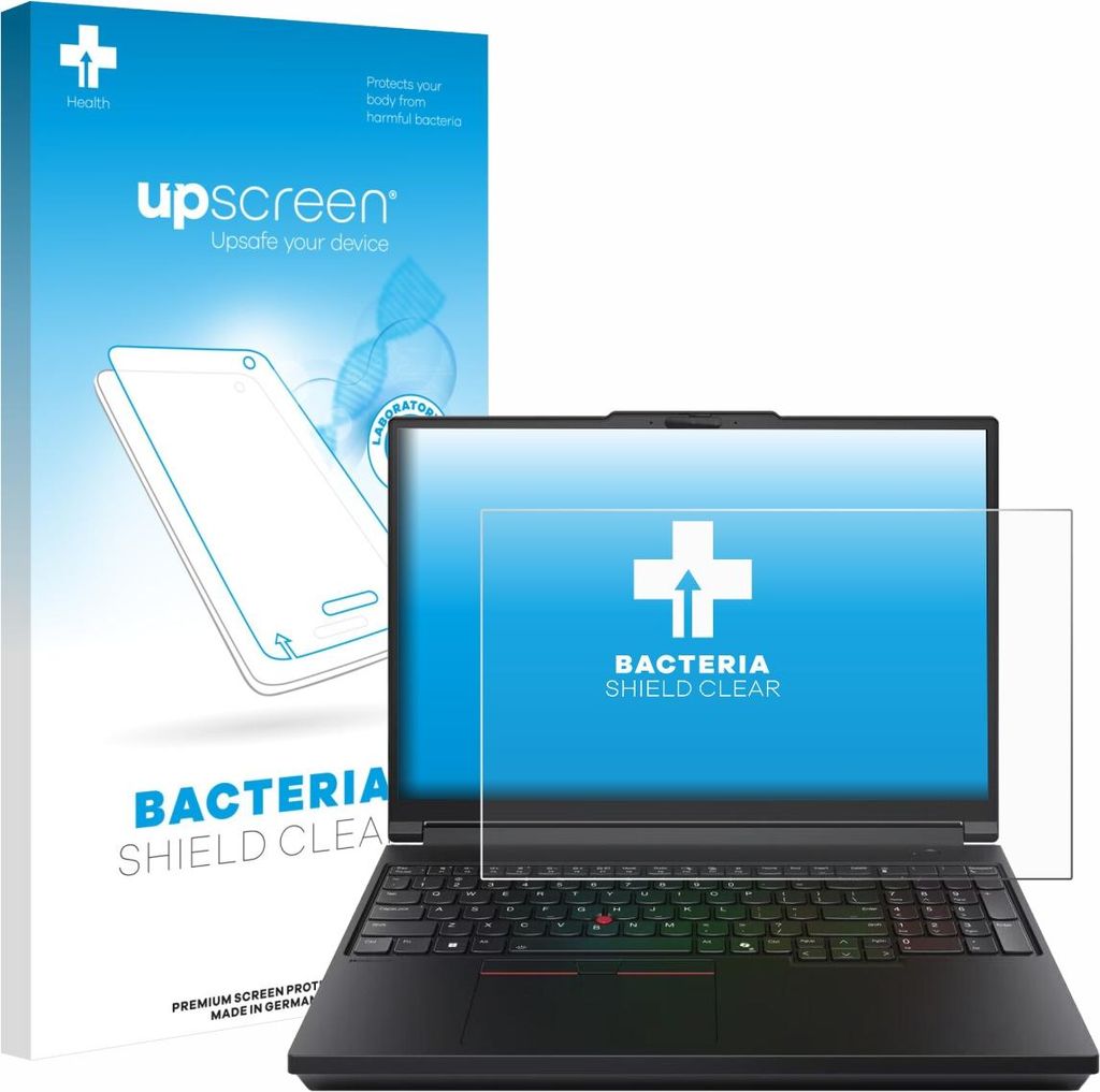 upscreen Schutzfolie für Lenovo ThinkPad P16 Gen 3 Displayschutz Displayschutzfolie Folie Klar antibakteriell