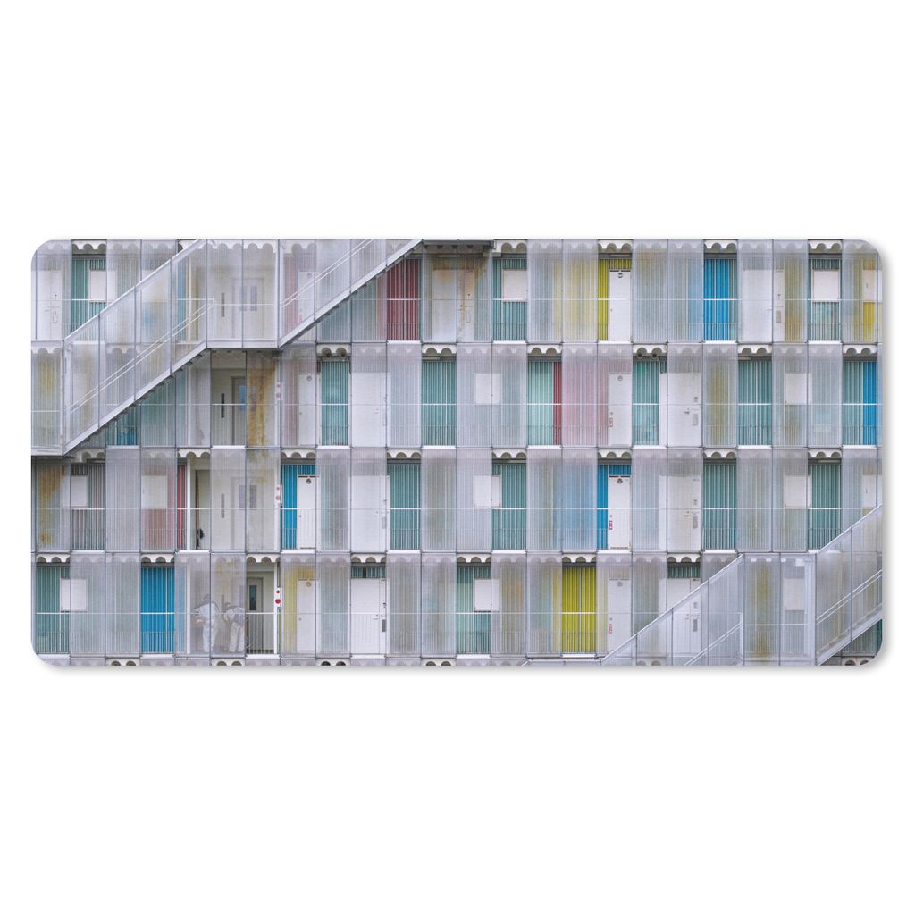 MuchoWow Mauspad Mousepad Wohnungen - Türen - Architektur - Treppe 60x30 cm - Mousepads - Maus Mat - Pad - Mausunterlage - Nachhaltig
