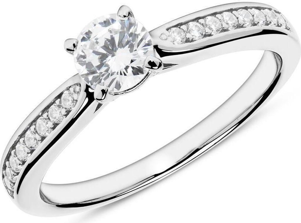 Verlobungsring Sterlingsilber Zirkonia