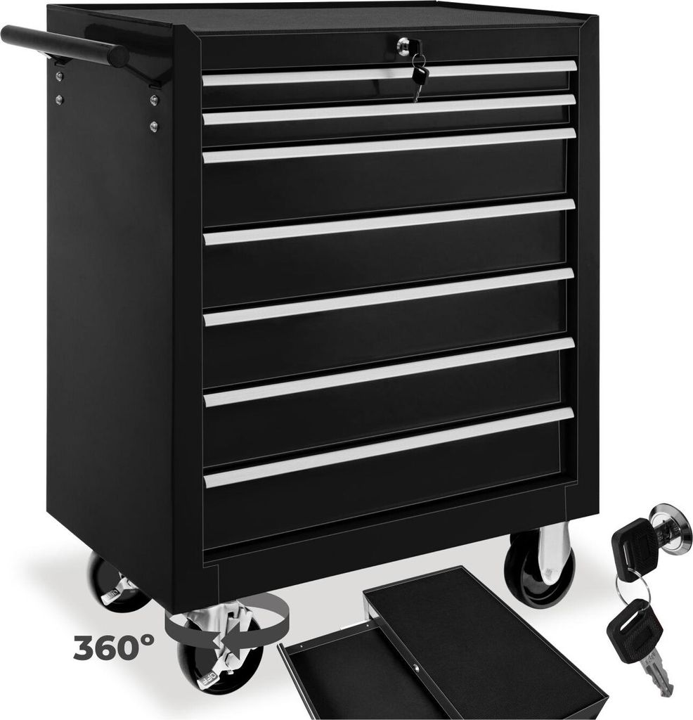 tectake® Werkzeugwagen Rollen Ø 100 mm Produktbild 