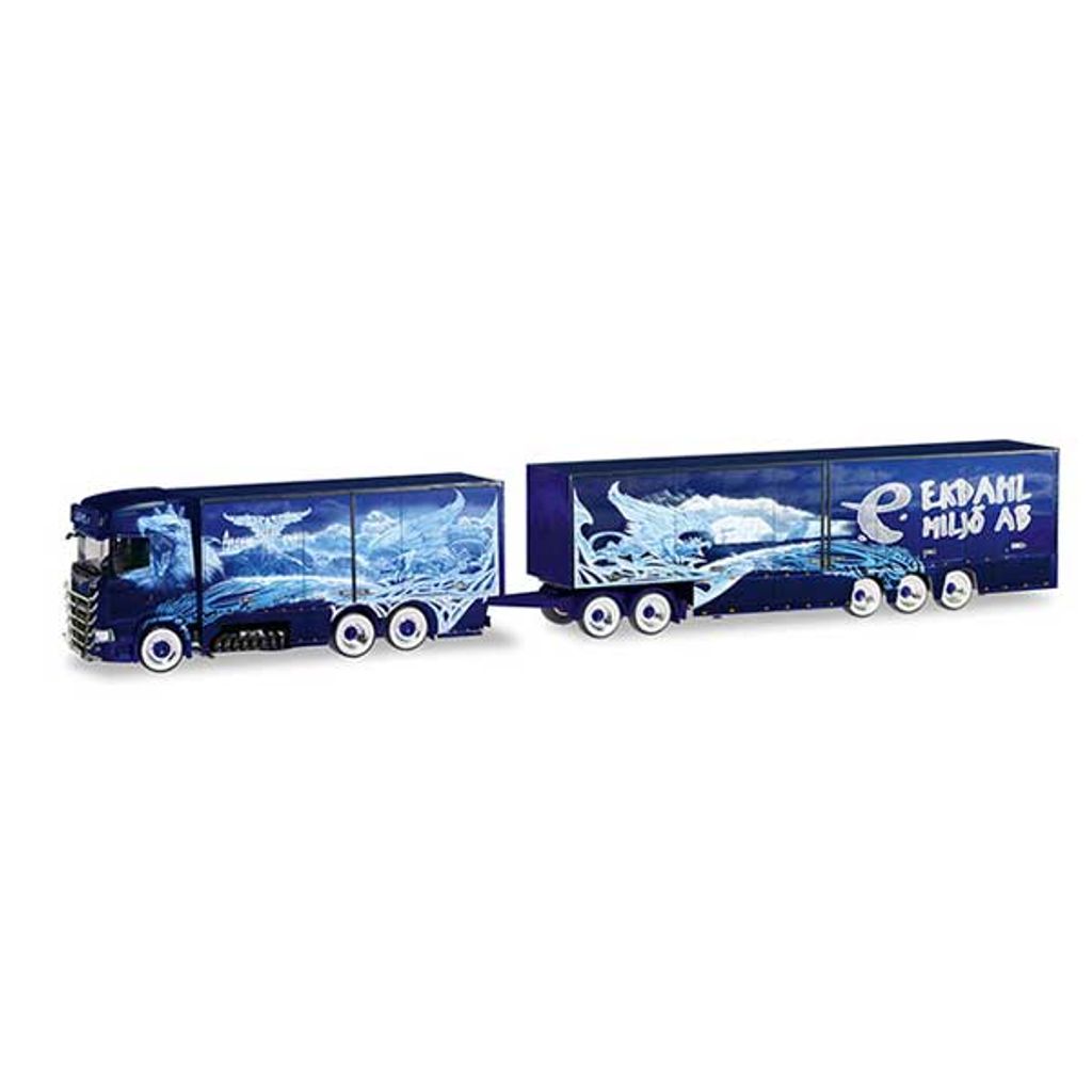 Herpa LKW Scania CS 20 HD Eurocombi-KHZ Ekdahl Arctic Griffin 309844