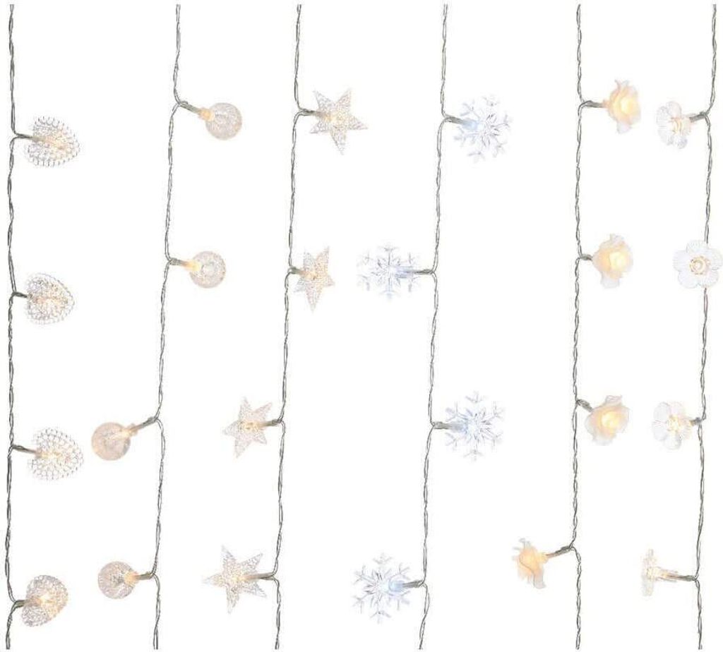 LED Lichterkette Stern Rose Kristall Kugel Herz Blume L1,1m Stückpreis