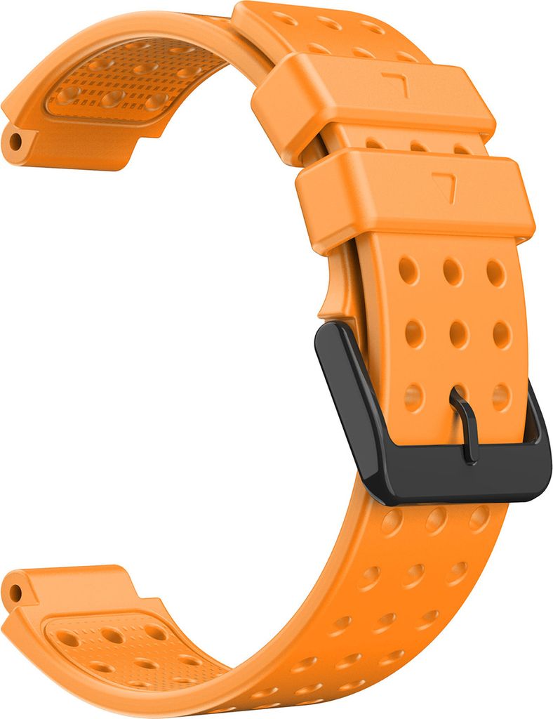Watch Band Soft Silicon 20mm Watchband Handgelenksgurt Ersatz für Garmin -Ansatz S20/Forerunner 220 230 235 630 620 735-Orange