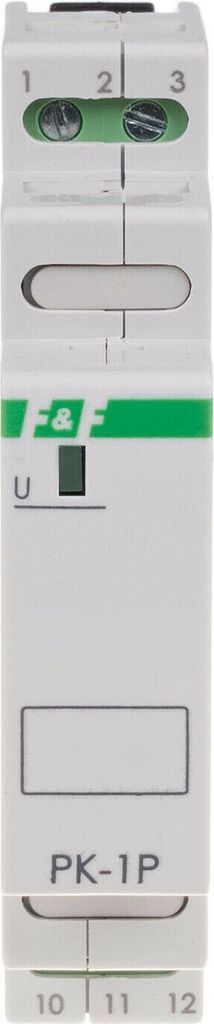 F&F | Elektromagnetischer Relais PK-1P - 24V - 1 Modul - Zuverlässig - Kompakt - LED-Anzeige