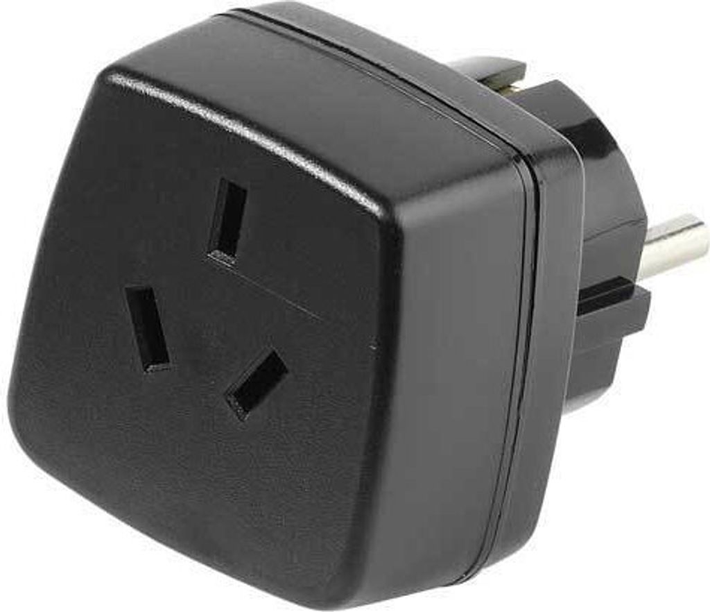 Reisestecker Australien & China, Buchse - Schuko Stecker (28692)