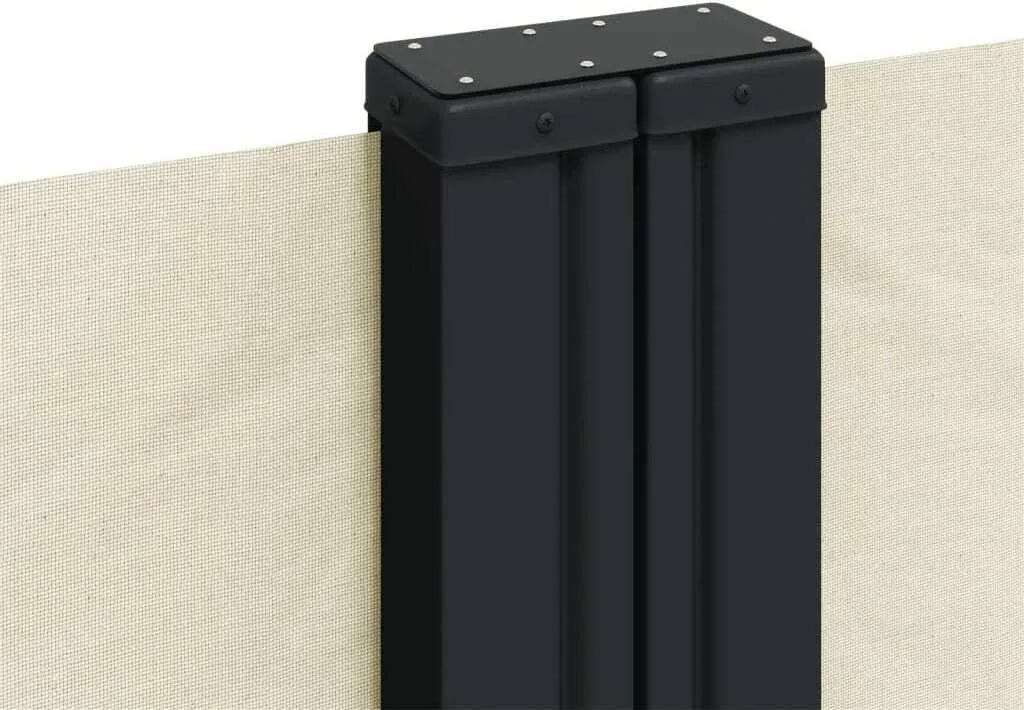 Store latéral crème extensible 600 cm en polyester résistant aux UV