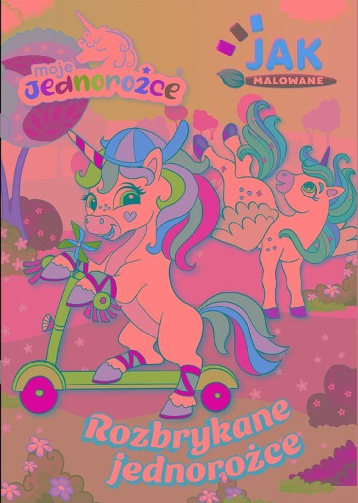 Moje Jednorożce Jak malowane Część 1 - Opracowanie Zbiorowe (Malbücher für Kinder auf Polnisch)