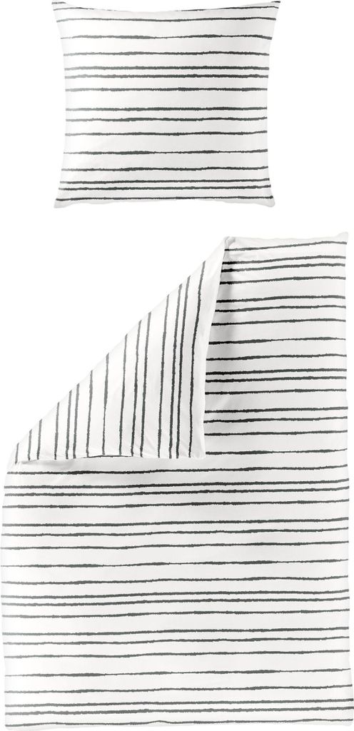 BIERBAUM Bettwäsche Renforcé weiss BL 135x200 cm weiß Bettbezug