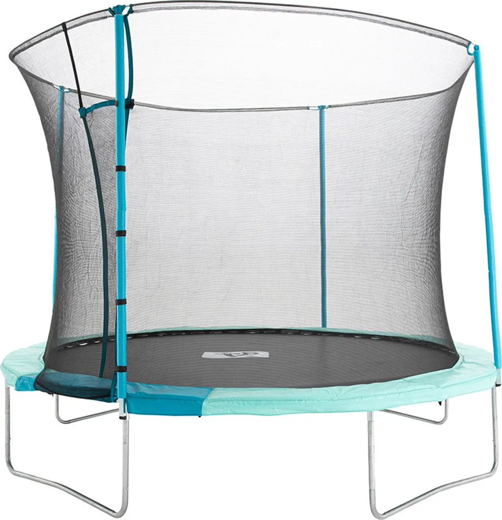 Trampoline TP Toys UP10 bleu 3m05 avec filet de sécurité anti-chute