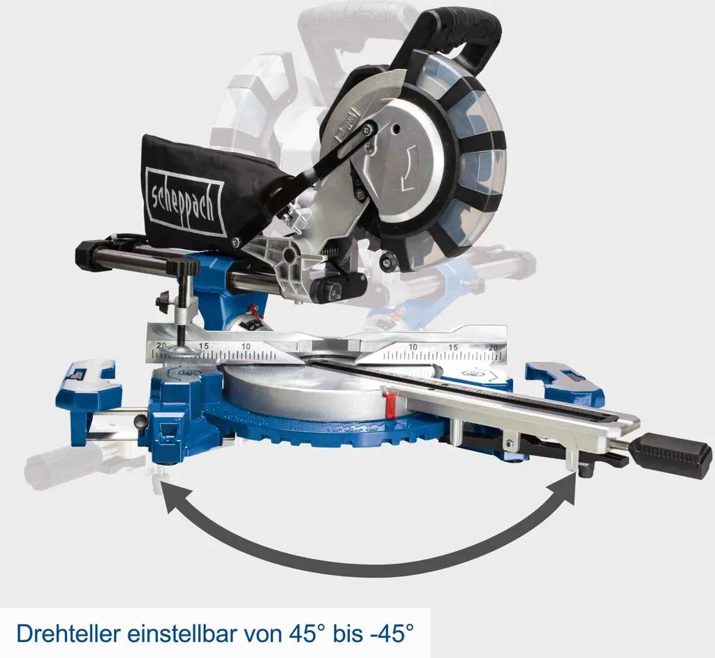 Scie à onglets avec laser Scheppach HM254SPX | Capacité de coupe 340mm - 11