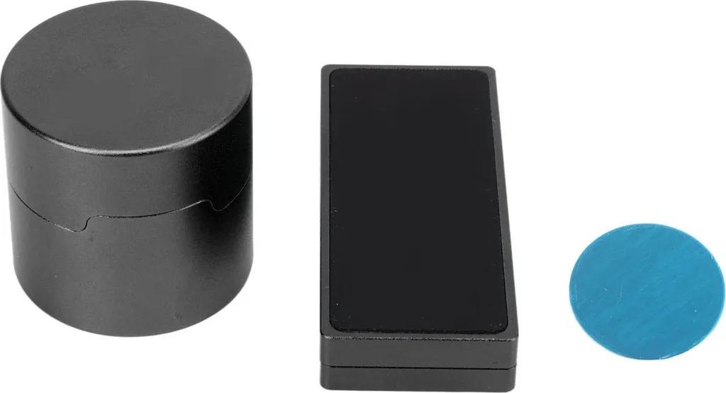 Porte-craie billard magnétique léger en alu noir avec fixation fixe