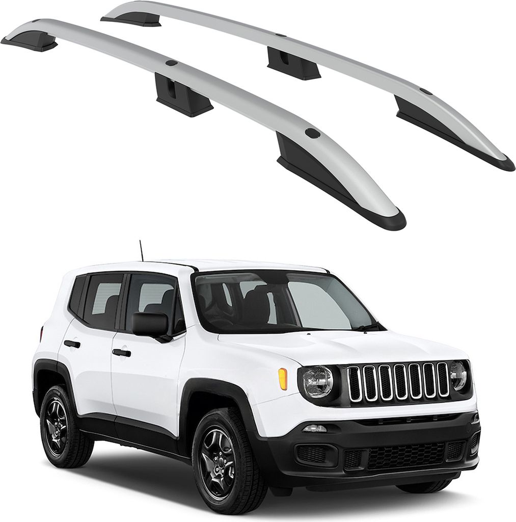 TURTLE DACHRELİNG CROWN JEEP RENEGADE BU 2015 2016 2017 2018 2019 2020 2021 2022 2023 2024 (SUV) , Silber
