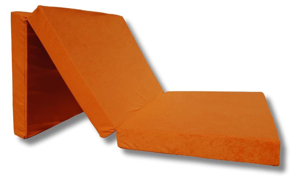 Natalia Spzoo vouwmatras 195x65x10 cm, oranje - 3-delig Productafbeelding 