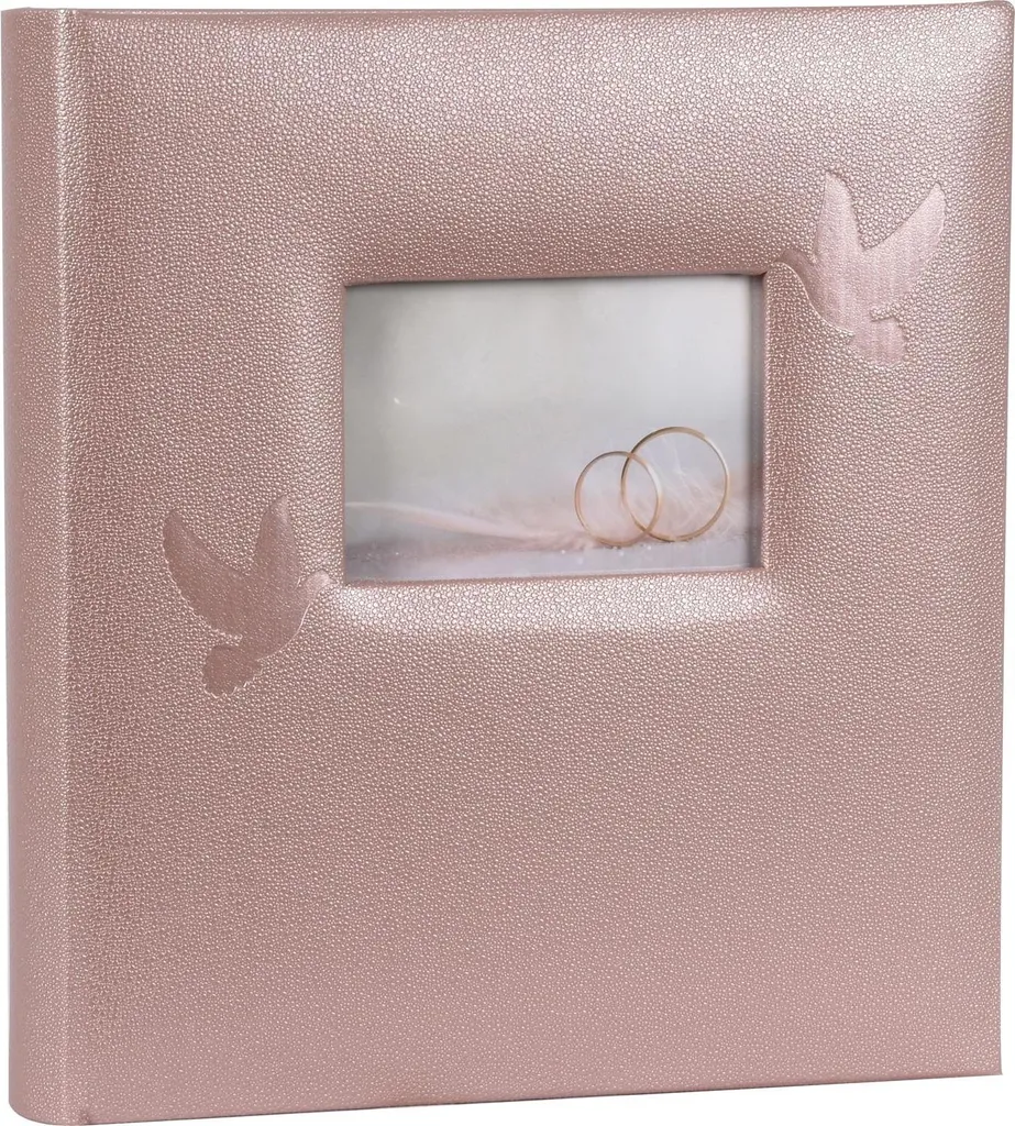 Henzo Album de mariage Perle Rose 28x30,5 cm avec 60 pages blanches