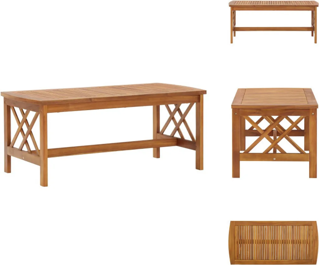 Tavolino vidaXL in Acacia: Design Scandinavo e Legno Naturale