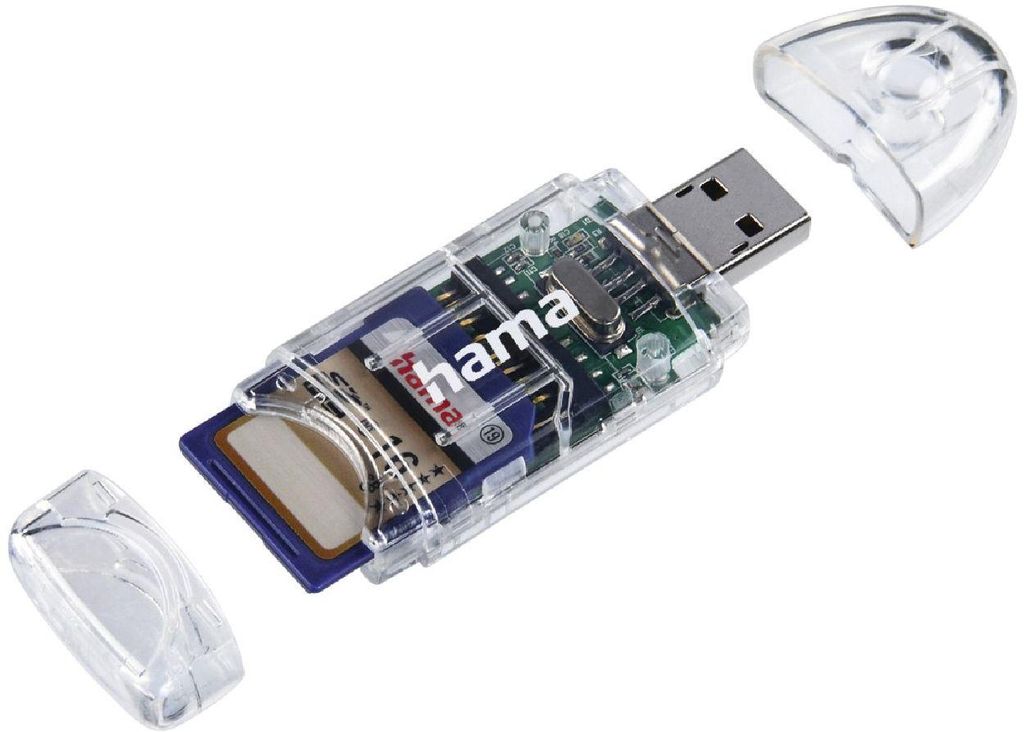 Hama 8in1 SD/MicroSD Card Reader, microSDHC, miniSDHC, 480 Produktbild 