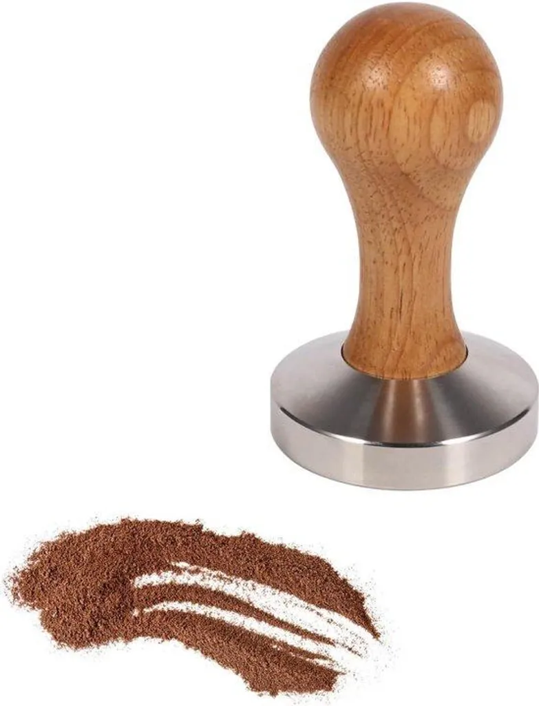 Kit Barista Complet pour Café Expresso Maison en Inox et Bois Naturel