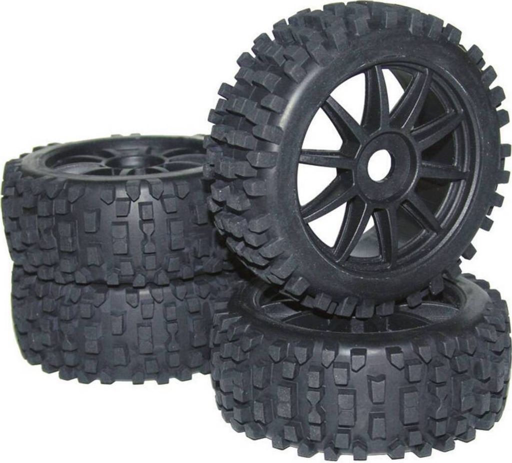 Reely 1:8 Buggy Kompletträder Big Core 10-Speichen Schwarz Immagine del prodotto 