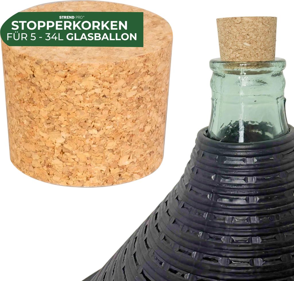 Flaschenverschluss Strend Pro 35x45/40 mm, Kork, konisch, Produktbild 