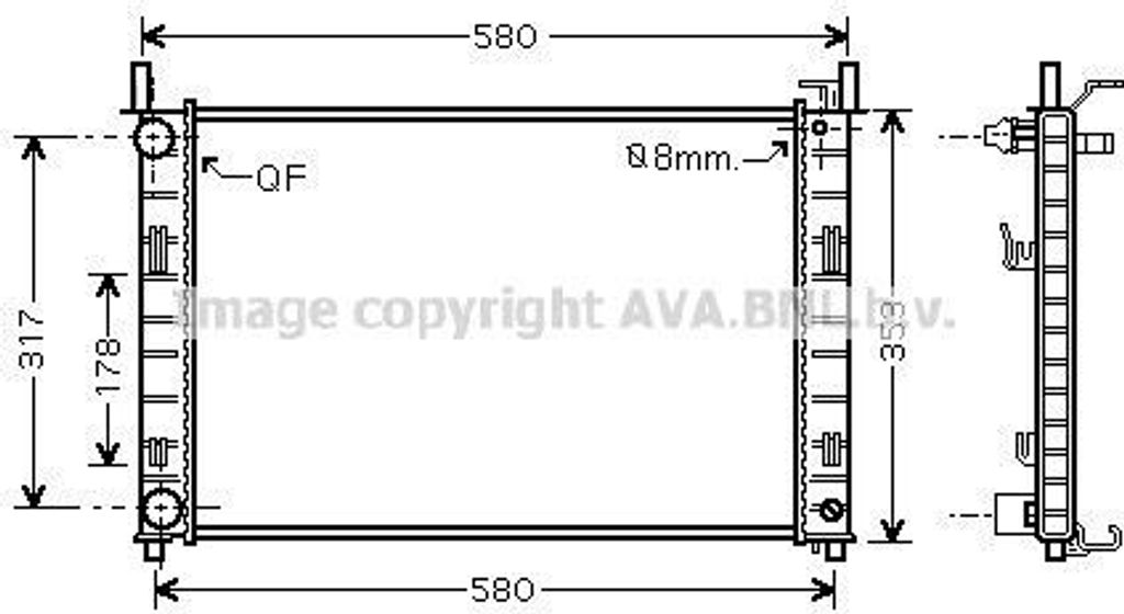 PRASCO FDA2326 Kühler Wasserkühler Motorkühler für FORD Produktbild 