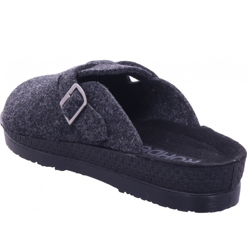 Rohde Vaasa-H Herren Pantoffeln – Comfortweite G 1/2, Softfilz, Rutschfeste Sohle