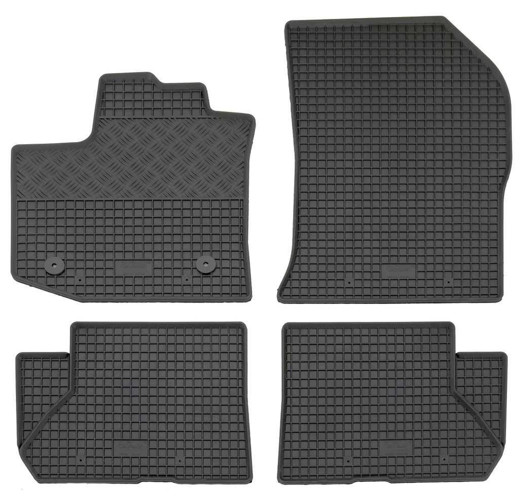 Rigum Gummi Fußmatten Set für Dacia Lodgy, Mod. Bj. 2012-, 4-teilig, schwarz
