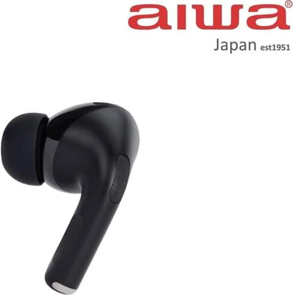 Casque sans fil Aiwa EBTW-350TN Noir avec boîtier de charge rapide