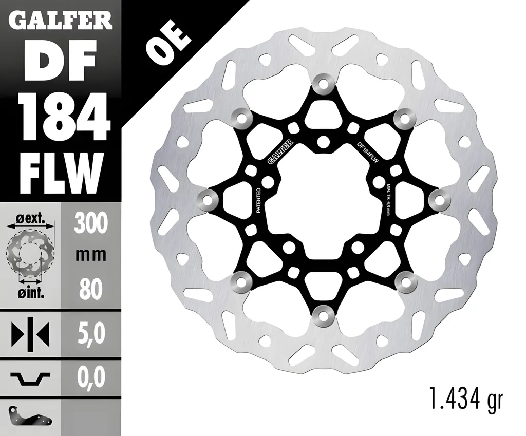 Meilleurs disques frein flottants Galfer 300mm Kawasaki KLE Versys ER6