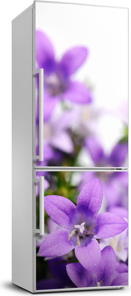 Tulup Kühlschrankdekoration - 70x190 cm - Aufkleber auf dem Kühlschrank - lila Glocken