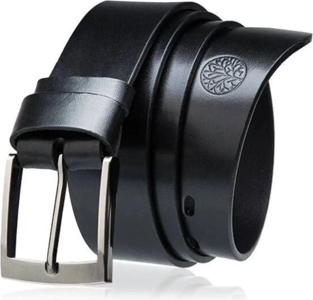 Cintura Betlewski LIC40-0 in Pelle Nera: Eleganza Uomo Senza Compromessi