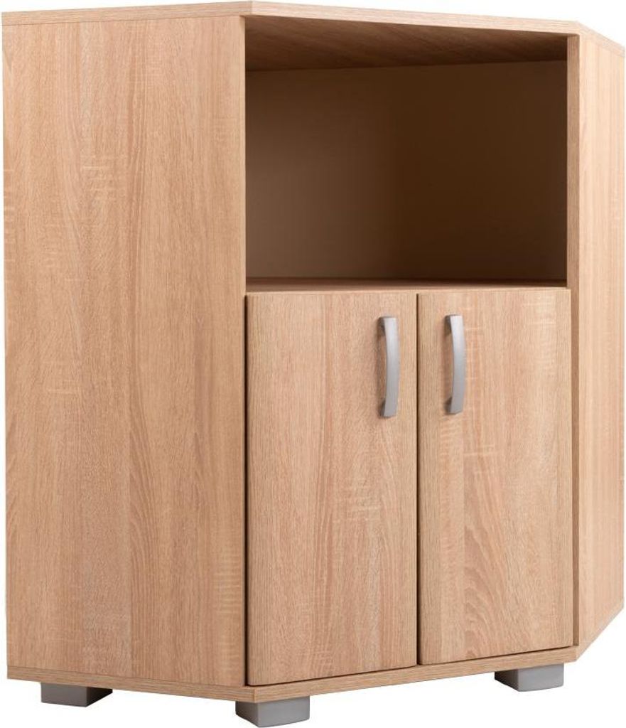 Eck-Kommode Ainsa 14 | Eiche Braun | 72 x 37 x 95 cm (L x T Produktbild 