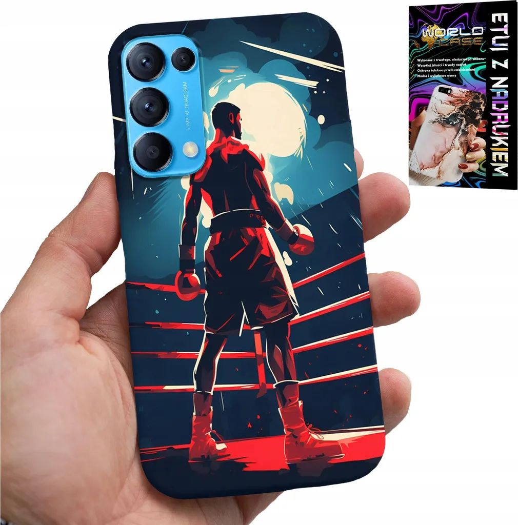 Custodia Oppo Find X3 Lite Boxing Design + Vetro Temperato 9H - Shop