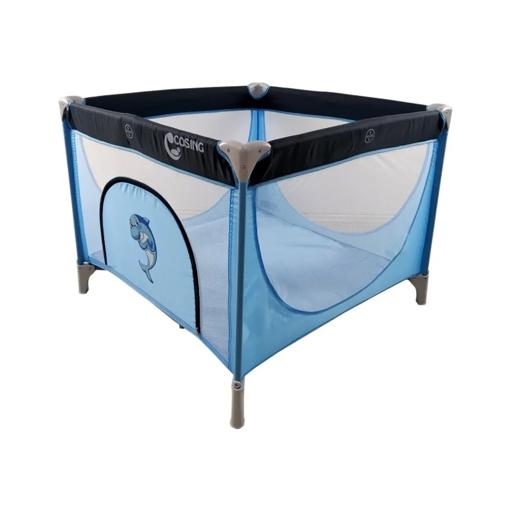 Solution de Couchage Nomade EMA Bleu Dauphin pour Vacances et Sorties